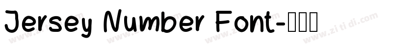 Jersey Number Font字体转换